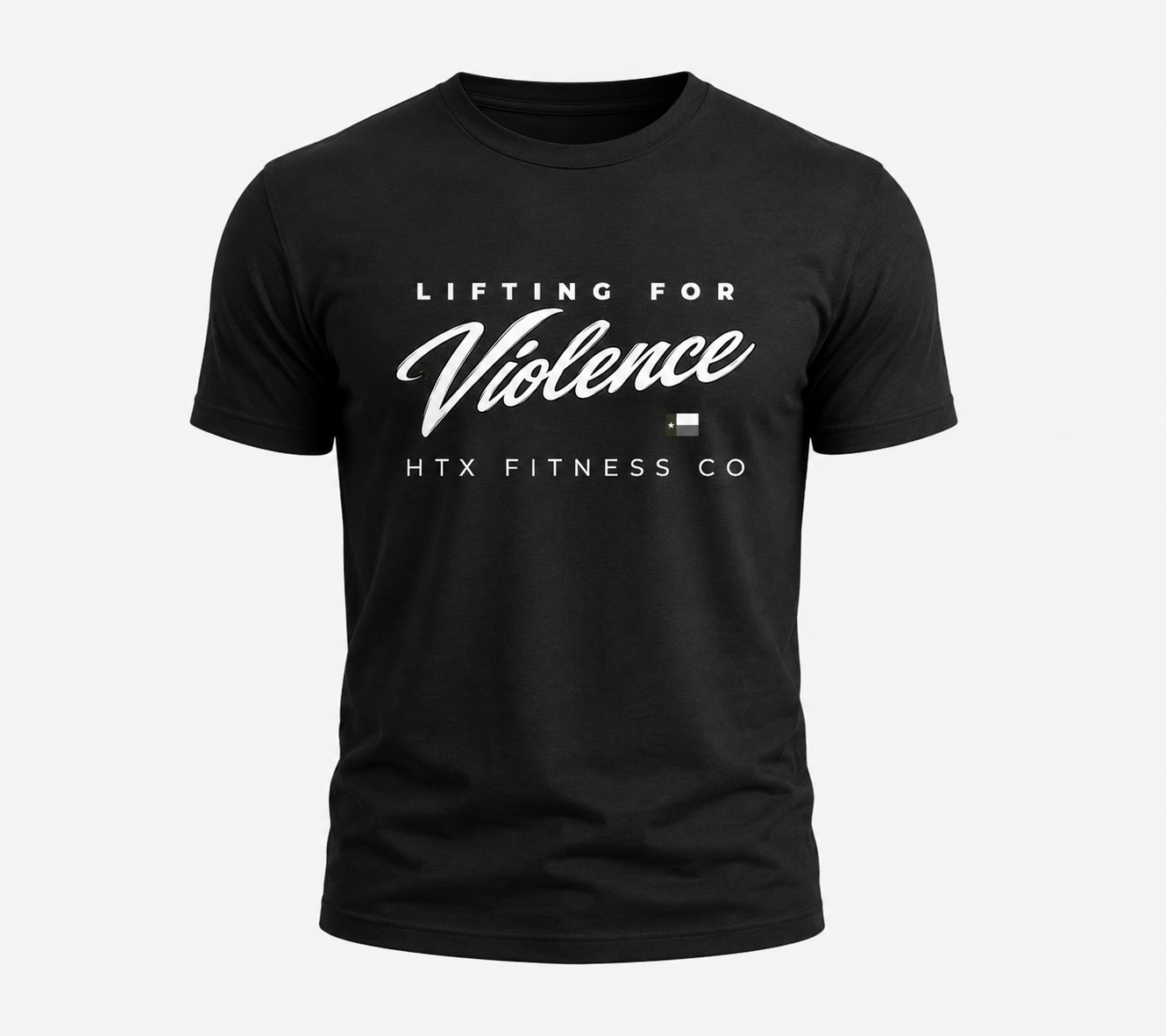 Lifting For Violence Tee front view