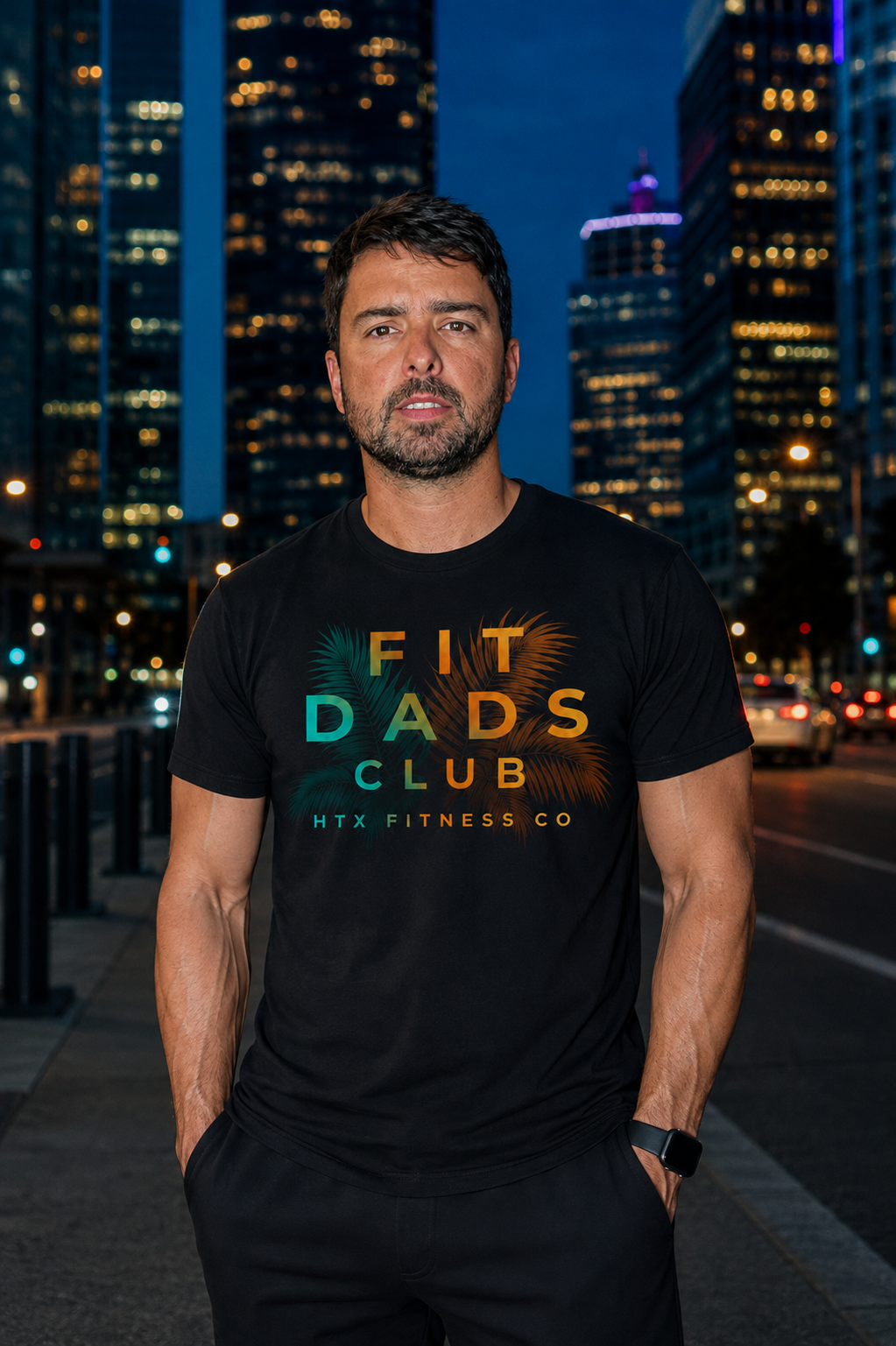 Fit Dads Club Tee back graphic